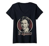 Star Wars Han Solo He Knows T-Shirt avec Col en V