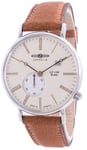 Zeppelin LZ 120 Rome Beige Dial Leather Strap 71345 Quartz Analog 50M Mens Watch