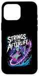 iPhone 16 Pro Max Strings Of The Afterlife Skeleton Rocker Rock Music Case