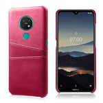 Nokia 7.2 / Nokia 6.2 skal med korthållare - Rosa