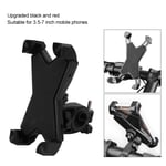 (Black)3.5‑7 Inch Bike Phone Holder 360 Degrees Rotating Adjustable Bike Mo TD