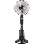 Ventilateur brumisateur oscillant VIVAHOGAR Nebula 75W 3 vitesses H40cm D40cm Noir