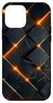 Coque pour iPhone 12 mini noir feu abstrait cool