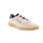 Reebok Club C Revenge Vintage Mens Beige Leather Lifestyle Trainers Shoes