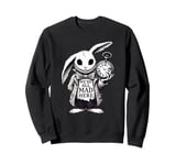 Alice in Wonderland - We're All Mad Here Rabbit Hatter Quote Sweatshirt