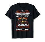 I'm a grumpy old man I was born in August I'm old biker T-Shirt