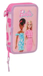 Safta Barbie Love – Children's School Pencil Case, Pencil Case with Colours, wit