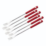 Cheese Fondue Forks Swiss Cross 6pcs