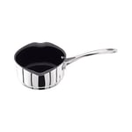 Stellar 7000 Non-Stick 14cm 0.8l Milk Pan With 2 Pouring Lips - Stainless Steel