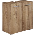 Meuble vasque Jupiter 60 x 30 x 60 cm - Badplaats - Chene marron