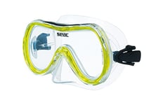 SEAC Salina Siltra Masque en PVC Adulte de Snorkeling Jaune