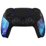 eXtremeRate PlayVital Grips Sticker pour ps5 Manette,Housse Autocollant de Poignée Skins en Caoutchouc pour ps5,Accessoires Antidérapants pour ps5 Manette-Bleue Nébuleuse