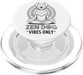 Zen Méditant Mandala Mindfulness Chien PopSockets PopGrip pour MagSafe