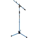 Keepdrum MS106 Pied de microphone avec perche et socle en métal + sac de transport SB-03 (bleu)