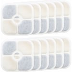 Filtre de remplacement pour fontaine à eau pour animaux de compagnie, 12 pièces, Compatible avec Catit PIXI 43717, 8,4x8,4 cm