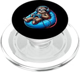 Sloth Gamer with Headphones and Controller PopSockets PopGrip for MagSafe