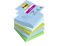 Post-It Super Sticky Z-Notes Oasis, 76 X 76 Mm, Pakke A 5 Stk