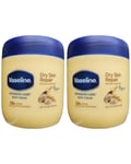 2x Vaseline Intensive Care Body Cream Dry Skin Repair With Pure Oat Extract400ml