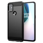 TingYR Case for OnePlus Nord N10 5G, Ultra Slim Flexible TPU Shock Absorption, Anti-Scratch, Premium Flexible Rubber Cover, Cover for OnePlus Nord N10 5G Smartphone.(Black)