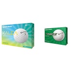 TaylorMade Women's Kalea Golf Ball, White, One Size & RBZ Soft Dozen Golf Balls, White,2021