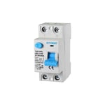 Disjoncteur différentiel pur 2P 16A 6kA 30mA 220V Lifesaver 2 modules din Ettroit JXL1-63-2P-16A