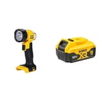 Dewalt DCL040-XJ 18V XR Lithium-Ion Body Only Cordless Torch, Black/Yellow, 15.0 cm*32.0 cm*22.0 cm Battery