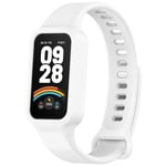 Silikonarmband till Redmi Band 3 / Xiaomi Smart Band 9 Active - Vit