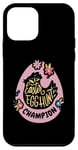 Coque pour iPhone 12 mini Champion de chasse aux œufs de Pâques – Motif œuf de Pâques pour garçons et filles