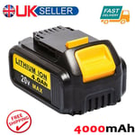 18v/20v Xr Li-ion Slide Battery For Dewalt Dcb182 Dcb184 Dcf885 Dcb180 4.0ah