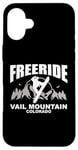 Coque pour iPhone 16 Plus Snowboard Freeride Vail Mountain Colorado