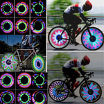 Prevessel Bike Wheel Light with 32 LED and 32 Change Patterns, LED Bicycle Spoke Lights IP55 Waterproof Lights, Bike Neon Tire Lamp for Safety Cycling Decoration