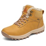 Pastaza Bottes Hiver de Neige Homme Chaussures Trekking Femme Imperméable Anti-Dérapant Bottines Jaune 37