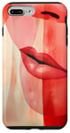 Coque pour iPhone 7 Plus/8 Plus Rouge à lèvres aquarelle abstrait adulte