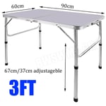 Picnic Folding Camping Table Aluminium Portable Party BBQ Tables Indoor Outdoor