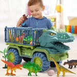 Dinosaurie Lastbil Leksak, Dinosaurie Transport Lastbil Fordon - med 3 Mini Plast Dinosaurier - Pojkpresent