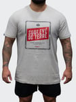 Tyngre T-Shirt Loose Fit Soulevé de Terre Mens Warm Gray 5XL, Träningskläder