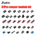 37 pcs/lot Kit de panneau de Module de capteur Kit pour Arduino Kit de bricolage framboise Pi 3/2 modèle B 37 types de Hit/Laser/capteur de température