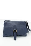 Puccio Pucci Women's TRLBC100140 Leather Bag, Navy Blue, 30x20x4