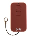 SeKi 313817 Télécommande Universelle d'apprentissage 433 X2 433 MHz pour Ouverture de Porte de Garage avec 2 Boutons Télécommande sans Fil également pour Prises télécommandées