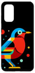 Galaxy S20 Geometric Minimalism Modern Illustration Nightingale Bird Case