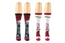 Naruto Shippuden Kakashi And Sakura Anime Officially Licensed 2 Pack Crew Socks