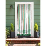 Morel - Rideau de porte moustiquaire en toile multicolore Vert 140 x 225 cm