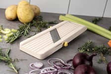 Benriner BN-1 Japanese Handheld Mandolin Slicer with Three Off-white