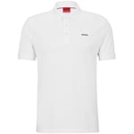 HUGO Mens Polo Shirt White XS