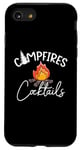 Coque pour iPhone SE (2020) / 7 / 8 Campfires Plus Cocktails Cute Love Camping Drinking Drinking