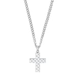 JOOP! Chaîne avec pendentif en acier inoxydable pour homme, 60 cm, argent, croix, livré dans une boîte cadeau, 2031030