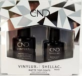 CND Vinylux & Shellac Matte Top Coat Duo Pack