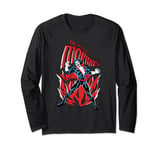 Marvel Monsters Morbius the Living Vampire Flames Distressed Long Sleeve T-Shirt