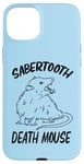 Coque pour iPhone 15 Plus Funny Sabertooth Death Mouse Possum Lover