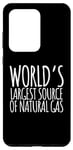 Coque pour Galaxy S20 Ultra Dire drôle la plus grande source de gaz naturel au monde pour femmes et hommes